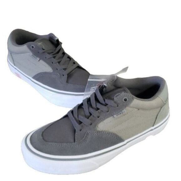 New Vans Rowan Pro Grey White Skateboarding Sneakers - Picture 1 of 9
